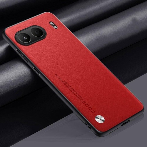 For OnePlus Nord 4 5G Plain Leather Fabric Coated Rubber hard case cover - Picture 15 of 22