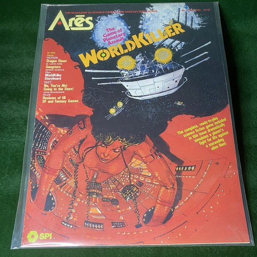 COMPLETE & UNPUNCHED GAME! #1 Ares Magazine 1980 SPI - Worldkiller RPG Role Play - Picture 2 of 7