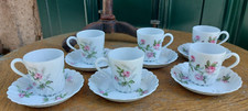 Haviland Tasses Moka Porcelaine Limoges Torse Sylvie