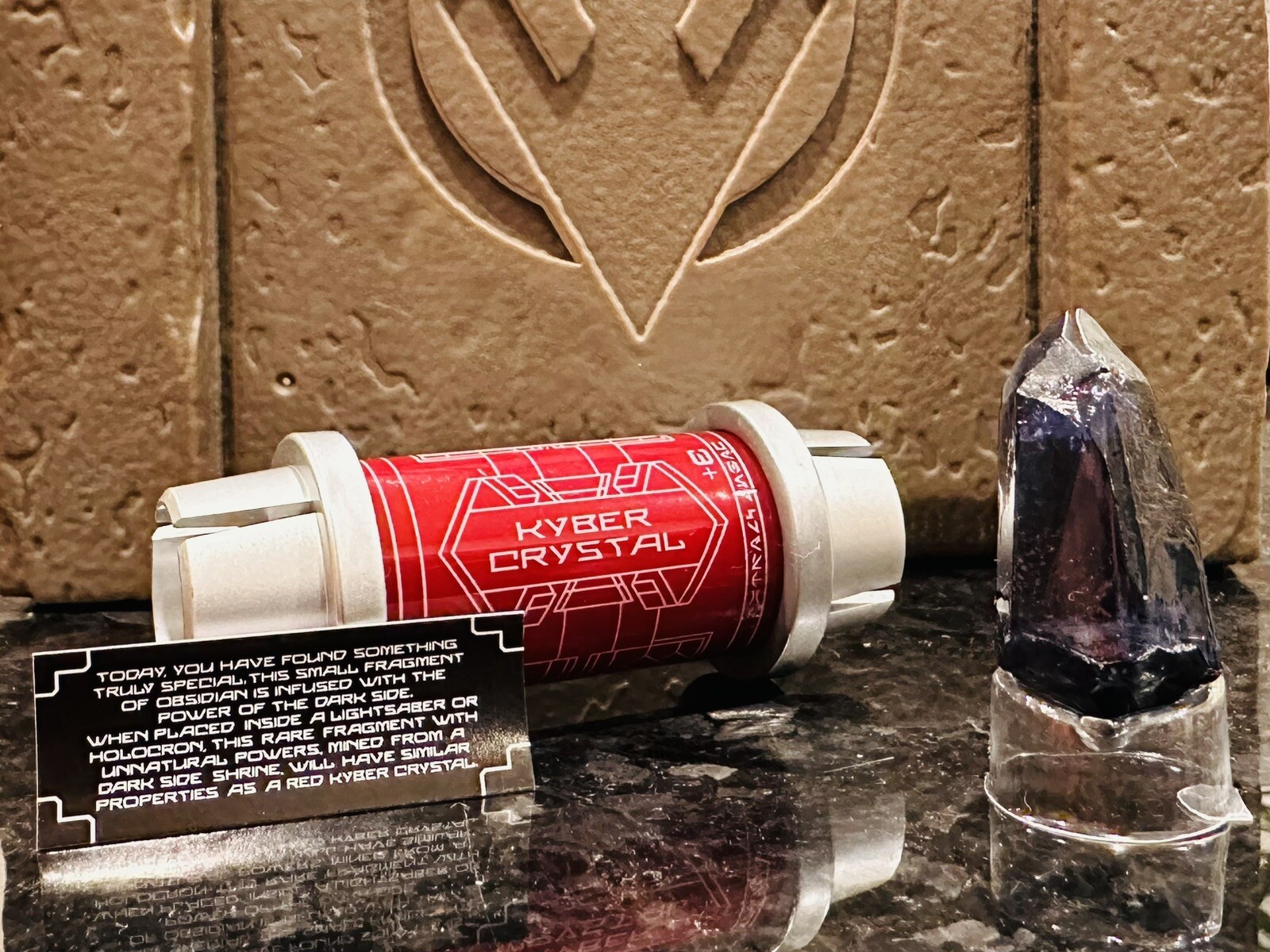 Authentic Star Wars Galaxy's Edge Black Obsidian Kyber Crystal eBay