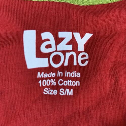NWT Lazy One Moosletoe V-Neck Nightshirt Women’s S/M Red Christmas Holiday PJs - Picture 9 of 12