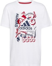adidas Little Boys Short Sleeve Americana Tee Color White Size 4 Style AA7359
