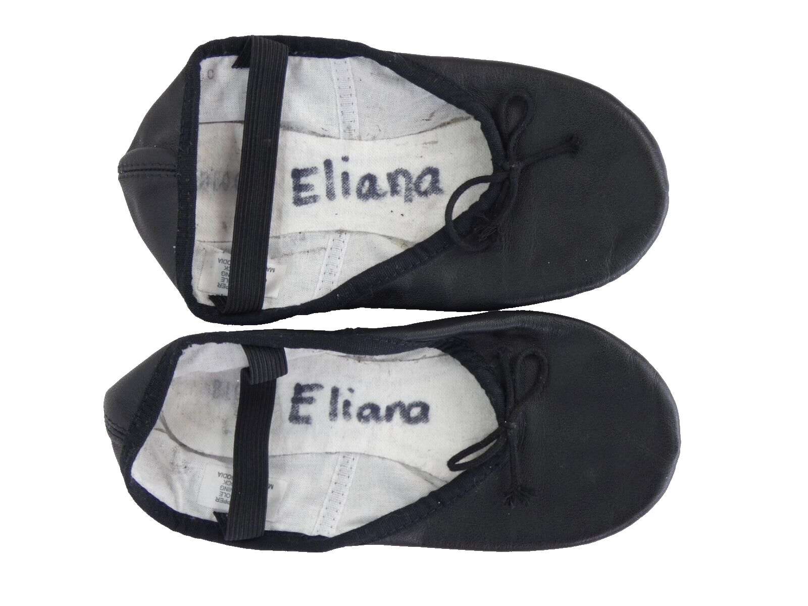 Bloch Ballet Shoes Black Leather Girls Dance Shoes Full Sole 10 C