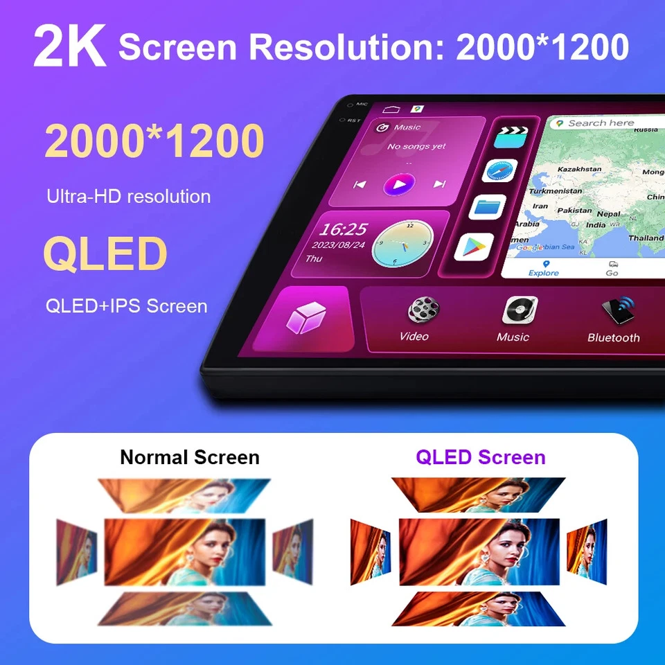 For Chevrolet Malibu XL 2016-2018 CarPlay Car Stereo Radio GPS Multimedia Screen - Image 4 of 4