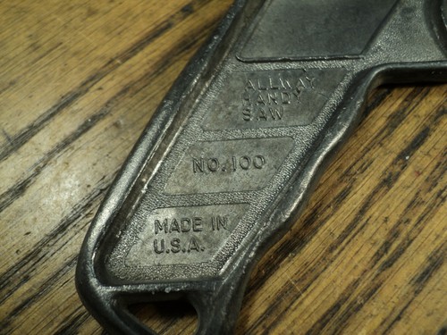 Vintage Allway Handy 4 Way All Metal Saw Tool No. 100 9-1/4" Long USA - 第 3/12 張圖片