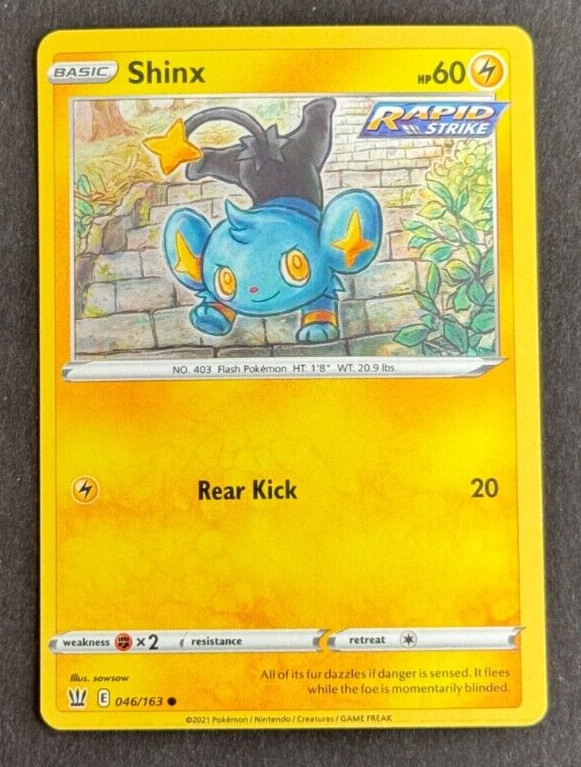 Shinx - 46/163 - Holo Promo Pokemon TCG Card NM