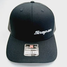 BRAND NEW BLACK MESH,SNAPBACK RICHARDSON "SNAP-ON" HAT