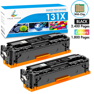 2 PK CF210A 131A Black Toner Cartridges For HP Color Laserjet Pro 200 MFP M276nw