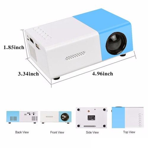 Portable Movie Projector with WiFi, HDMI, USB - iOS/Android Compatible