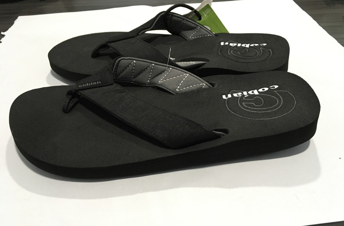 Cobian Mens Floater Sandals Black Size 11 UK