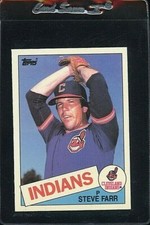 1985 TOPPS TIFFANY #664 STEVE FARR ROOKIE RC CLEVELAND INDIANS 