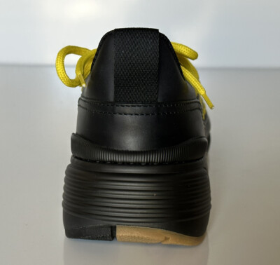 Bottega Veneta Mens Leather Black/Yellow Sneakers 9.5 US 578305 1013 NIB $950 Bottega Veneta Mens Leather Black Storm Cuir Speedster  main image 4