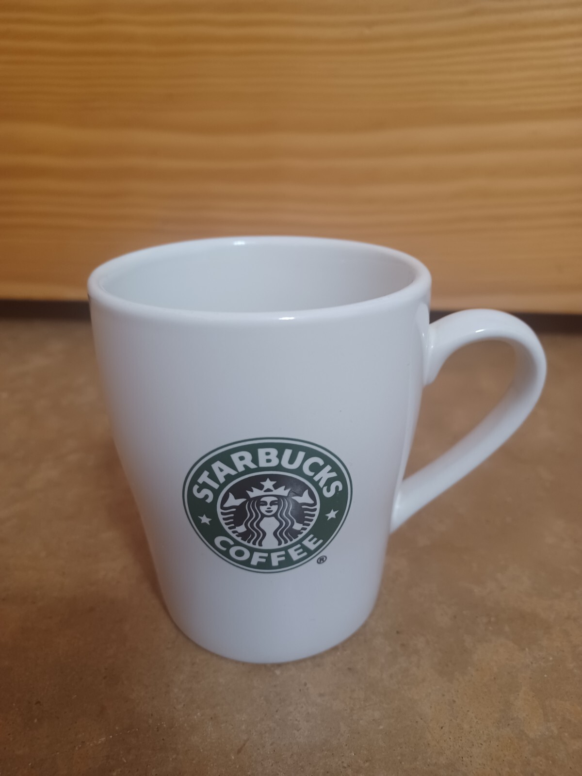 Starbucks 8 oz Coffee Mug Cup White With Green Siren Mermaid Logo 2007 ...