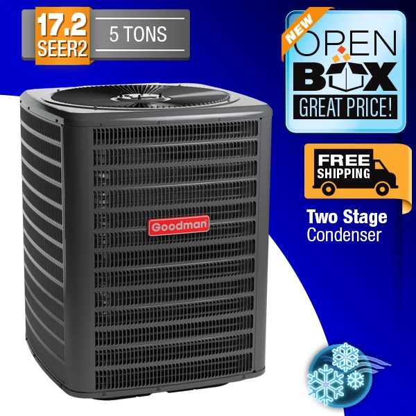 5 Ton 17.2 SEER2 Goodman Two Stage Air Conditioner Condenser Unit GSXC7  Open Box | eBay