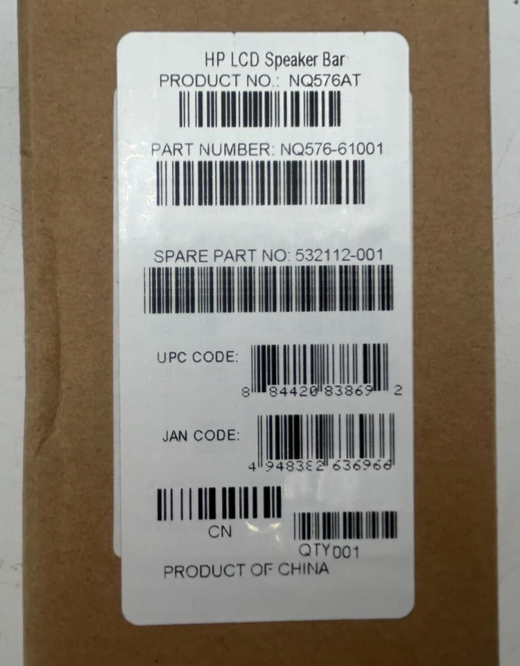 HP NQ576AT LCD Speaker Soundbar – New in Box - Image 2 of 3