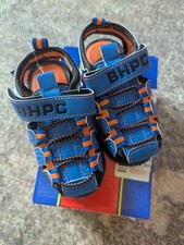 Beverly Hills Polo Club Boys Blue And Orange Closed Toe Sandals Size 7 New