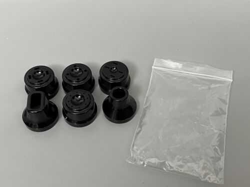 Omega Juicer 8003 8004 8005 8006 Nozzle Caps Set Replacement Parts Black Genuine - Picture 1 of 1