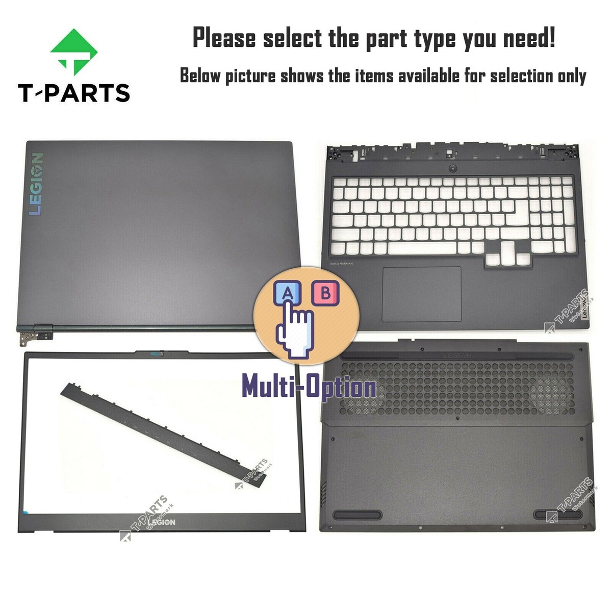 Lcd Back Cover/Bezel/Palmrest/Bottom Lot For Lenovo Legion 5-15IMH05H  5-15ARH05H