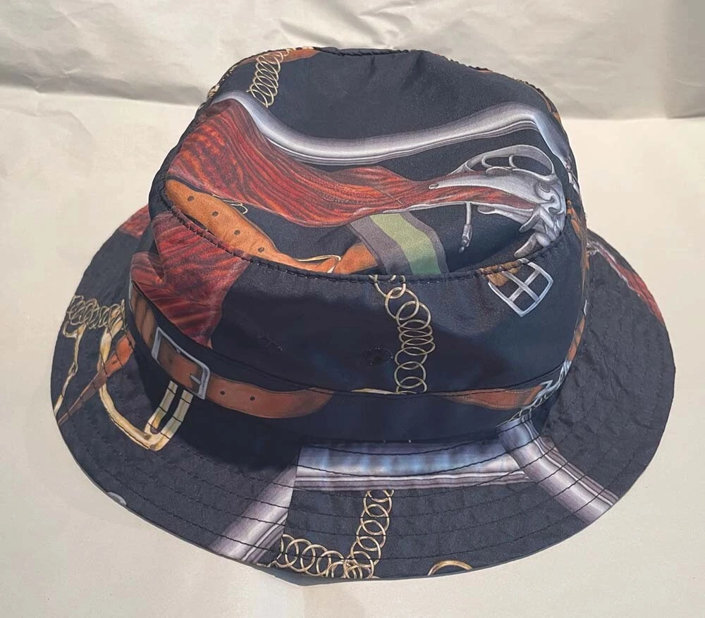 Authentique chapeau de seau concasseur SUPREME Remington chaînes ceintures d'horse 2014 M/L