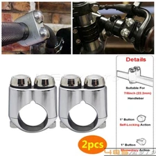 7/8" Motorcycle Handlebar Switch Control Latch Momentary / Self Locking Button