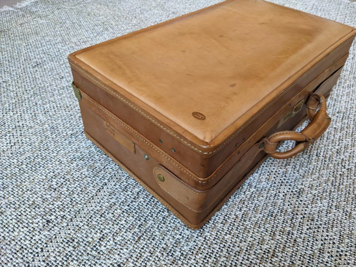 Antique canvas Gladstone bag foldable travel suitcase, 1800s