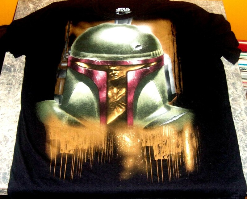 Star Wars BOBA FETT Bounty Hunter  T-Shirt M Black