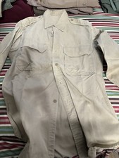 4 HEAVY KHAKI SHIRTS MILITARY WWII KOREA VIETNAM