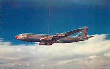 Postcard Aviation American Airlines 1959 707 Jet Official