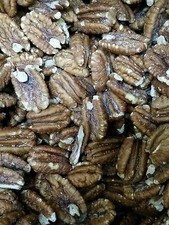 Mammoth Pecan Halves: RAW-  5 Lb. Bag, Nuts. Vegan, Kosher.