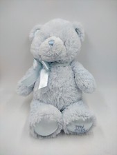Baby Gund My First Teddy Bear Lovey Soft Plush Blue Ribbon Embroidered Foot