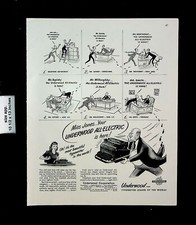 1948 Underwood Corporation All Electric Typewriter Vintage Print Ad 26972 thumbnail