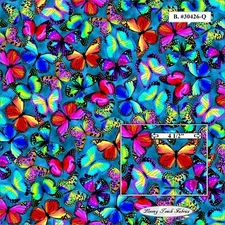 QT, THIS & THAT, BUTTERFLIES, 30426B, 30426Q, FABRICS PRICED @ 1/2 YD