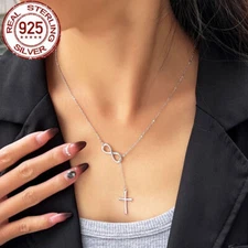 Fashion S925 Sterling Silver Chain Link Fashion Jewelry Pendant Necklace