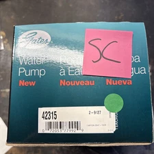 Engine Water Pump-Water Pump (Standard) Gates 42315