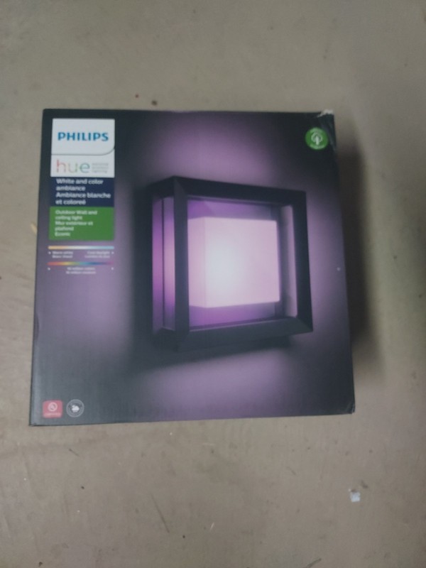 NEW Philips Hue Econic Square Outdoor Smart Wall Light, Hue Bridge Required