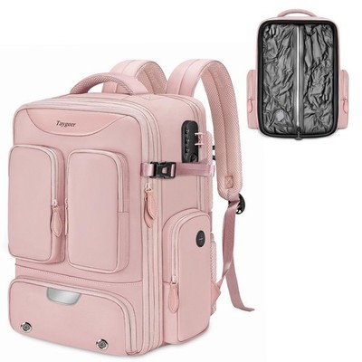 Vacuum Backpack, Expandable Vacuum Seal Carry on Backpack with Rain Cover, 17...
