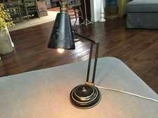 VINTAGE MCM TOLEWARE ADJUSTABLE DESK LAMP