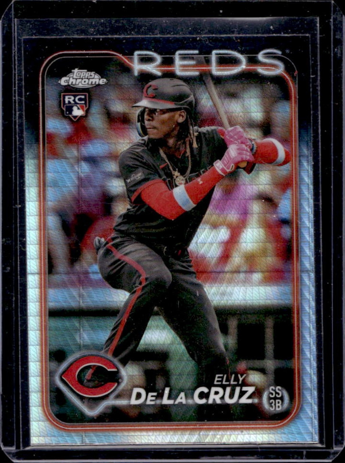 2024 Topps Chrome Elly De La Cruz RC Prism Refractor Rookie #44 Reds