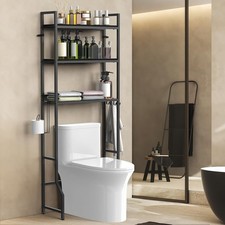 Over The Toilet Storage 3 Tier Over Toilet Bathroom Organizer Wooden Bathroom