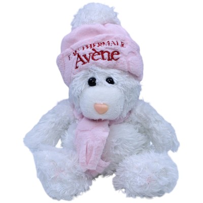 Pierre Fabre Eau Thermale Avène Teddybär, weiß Kuscheltier 19cm Gebraucht