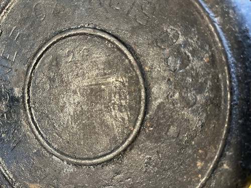 Antiguo Raro Wagner Ware Sidney -0- Pat. Gofrera de hierro fundido antigua #8 1889 - Imagen 9 de 9