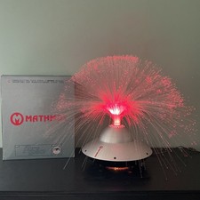 Vintage Retro Mathmos Fibre Space Colour Changing Optic Lamp - UFO Lamp Boxed 