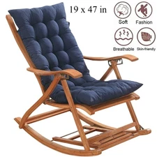 Rocking Chair Cushion, Fade-Resistant Patio Chair Cushions, Tufted Chair Pads US