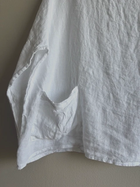 Top manga dolman 100% lino puro mujer talla M/L Italia Foto 2 de 4