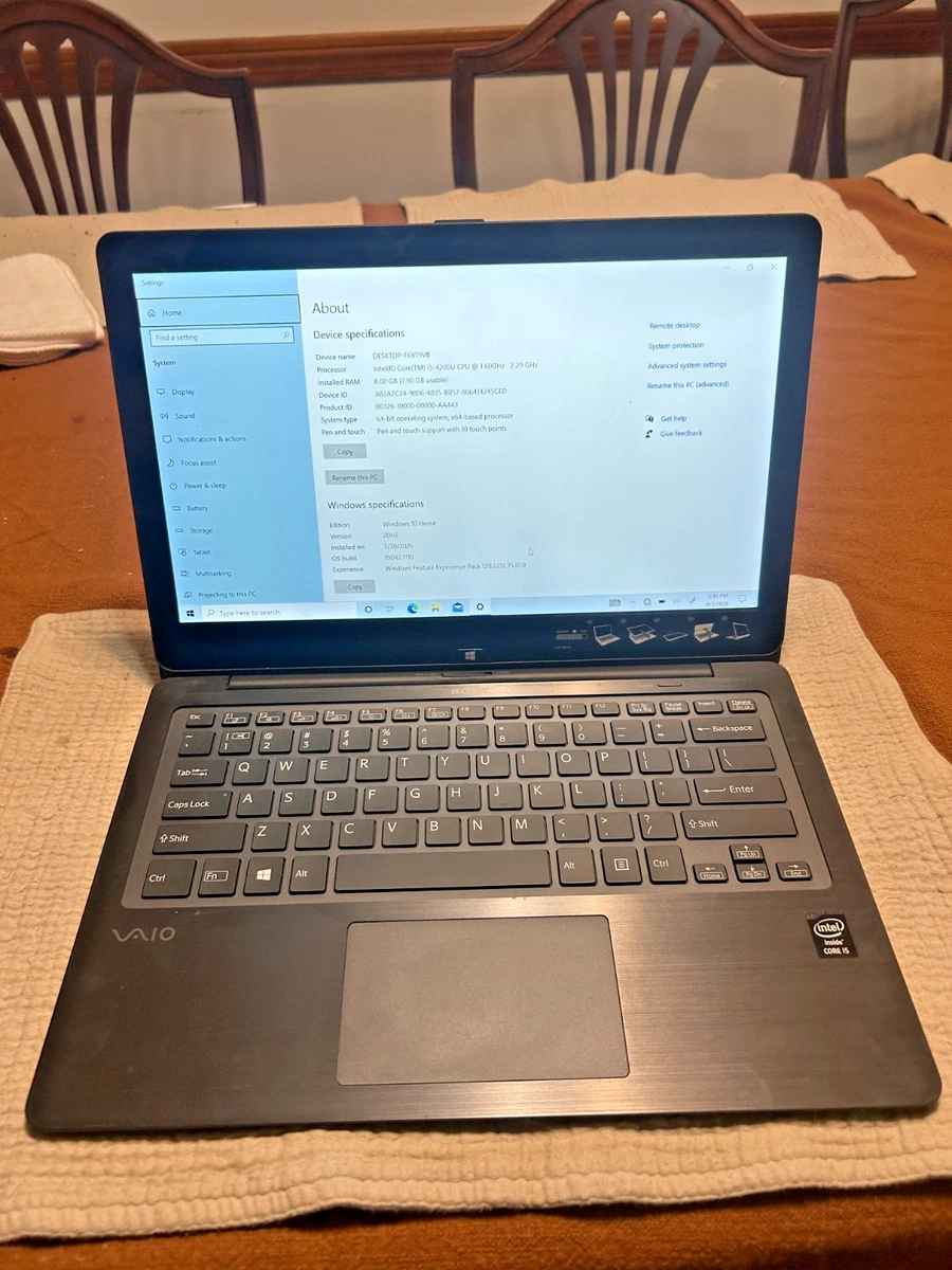 ⅳ Sony VAIO SVP112A2CN 4GB Core i5 Pro 11 - VAIO Library