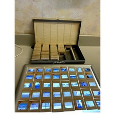 Kodak Kodachrome II 35mm Slides Lot 133 1960s Vacation Photos in Metal Case