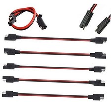 5 Pack 12 Gauge 2 Pin Quick Disconnect Audiopipe Polarized Wire Harness, 12