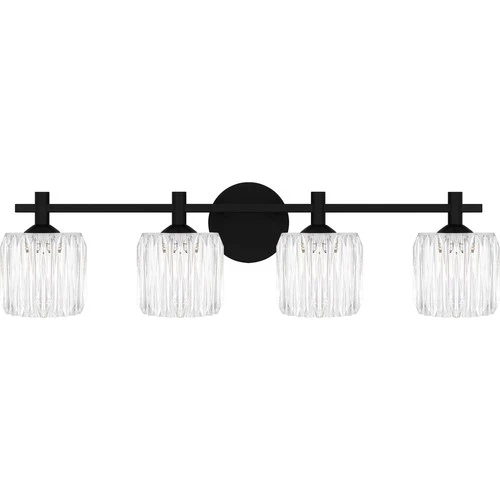 Matte Black LED Bathroom Vanity Light from the Spade Collection - Picture 1 of 5