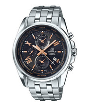 Casio Edifice EFB-301JD-1ADR Black Rose Gold World Time Alarm Sapphire Watch