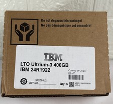 IBM One Sealed Box with 5 IBM 24R1922 LTO Ultrium 3 400GB Cartridges